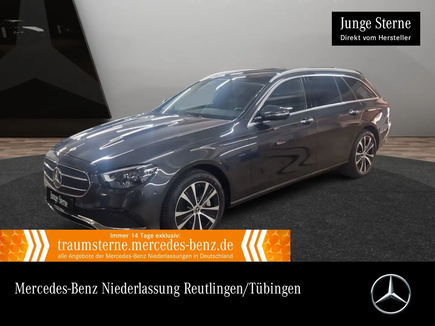 Mercedes-Benz E 300 de T 4M AVANTG+PANO+360+AHK+MULTIBEAM+TOTW Grau - 1