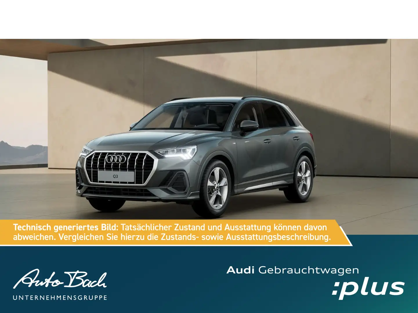 Audi Q3 S line 35TFSI Stronic ACC EPH AHK Gris - 1