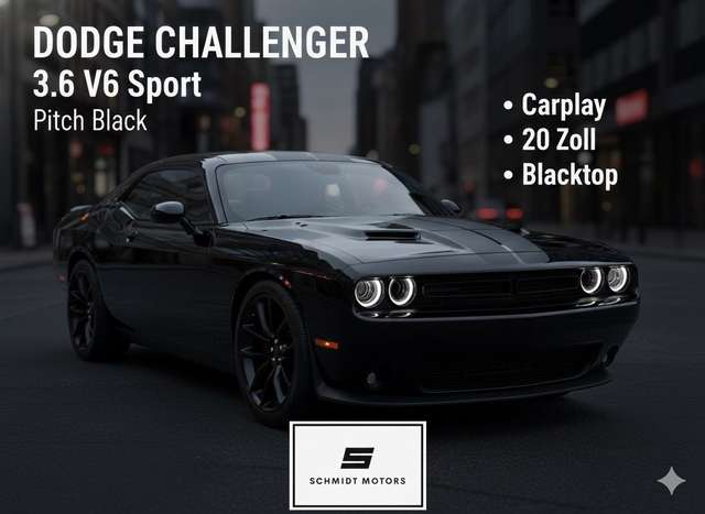 Imagine Dodge Challenger 3.6*Sport*CarPlay*20 Zoll*Blacktop