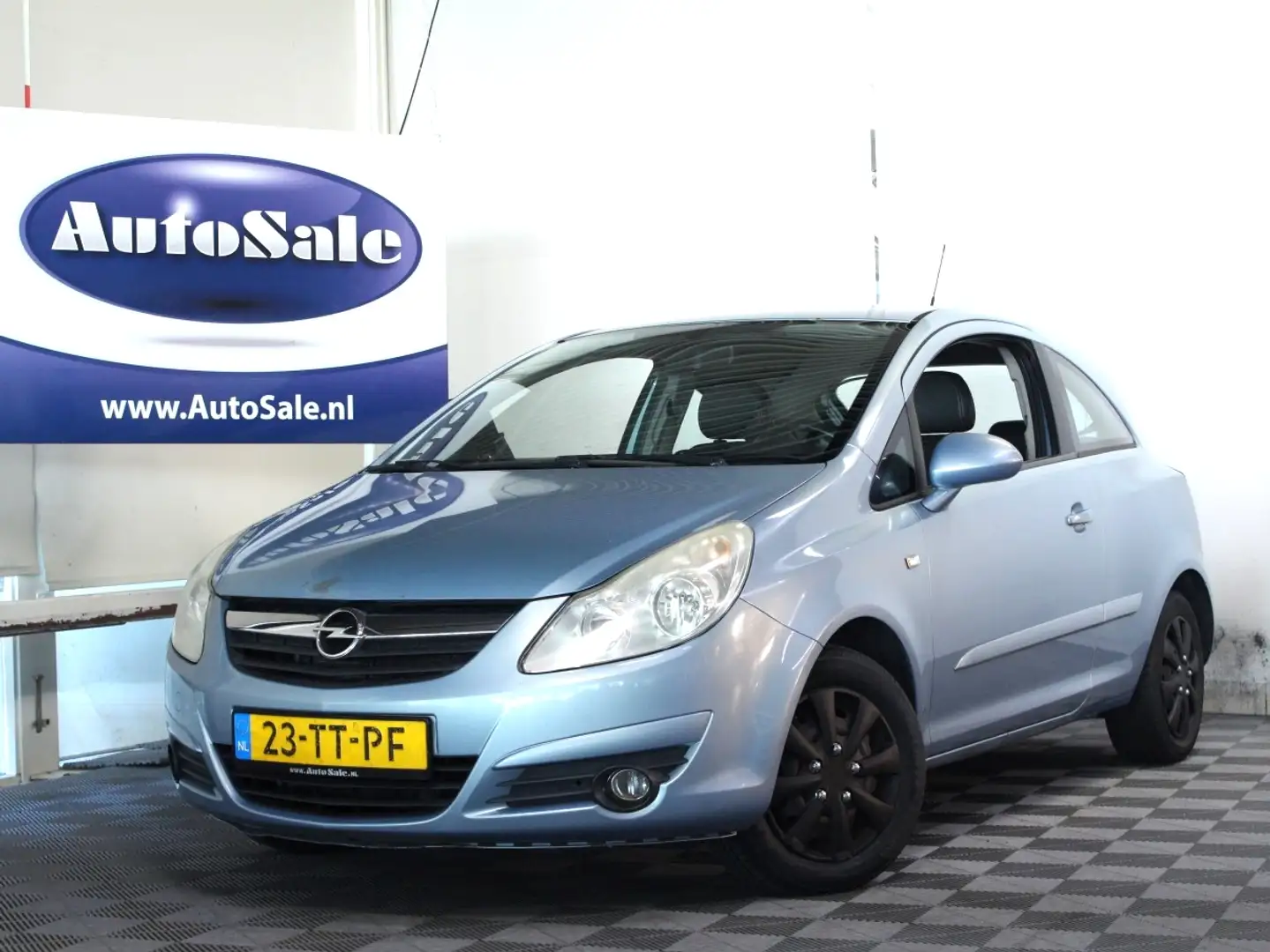 Opel Corsa 1.4 Cosmo NAP APK-16/04/2026 AIRCO TREKHAAK '07 Blauw - 1