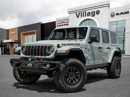 Gray 2024 Jeep Wrangler Rubicon X 4-Door 4WD SUV / Crossover Four-Wheel Drive 6-Speed Manual