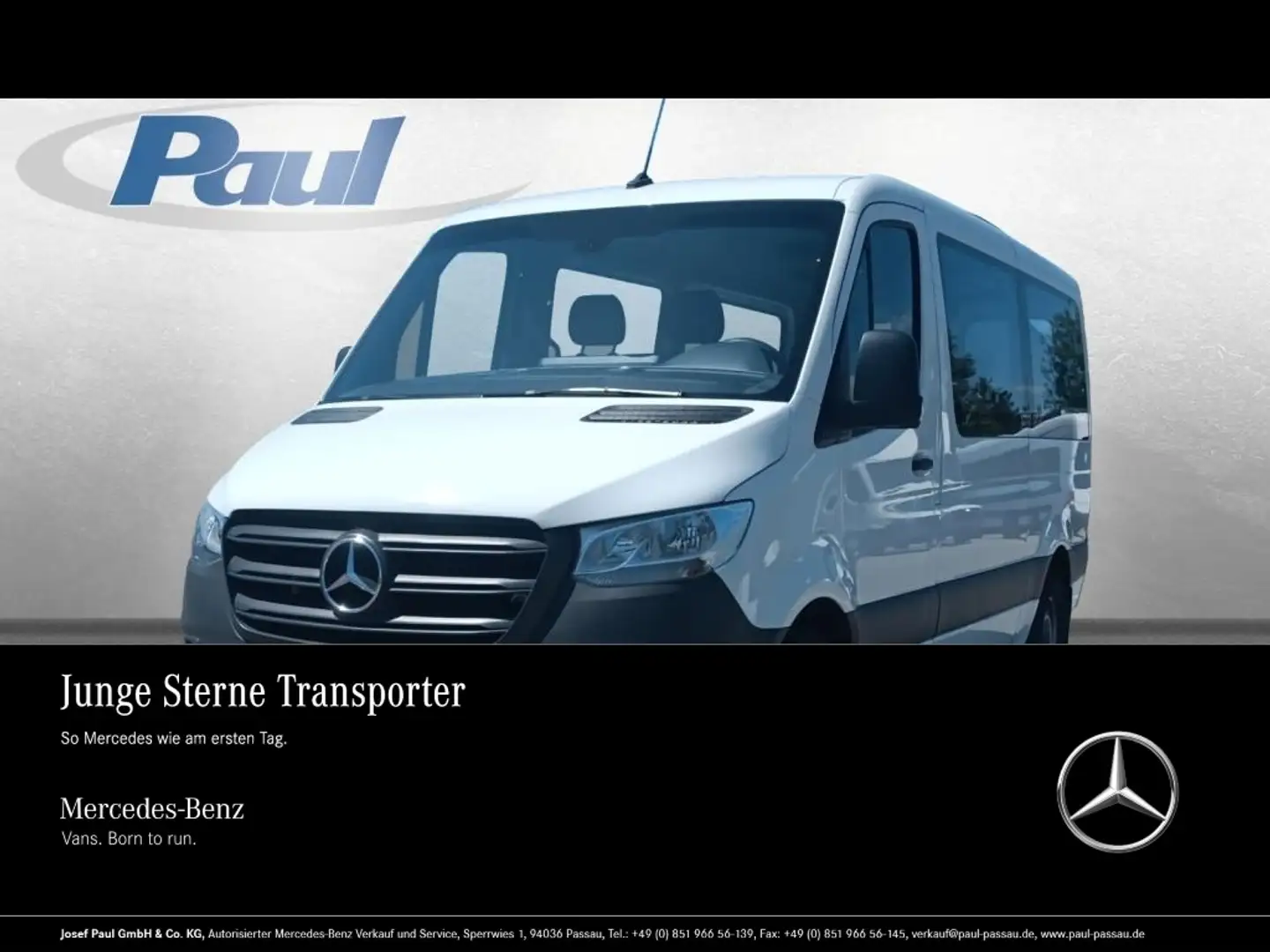 Mercedes-Benz Sprinter 215 CDI Tourer 2xKlima+Tempomat+Sthzg Weiß - 1