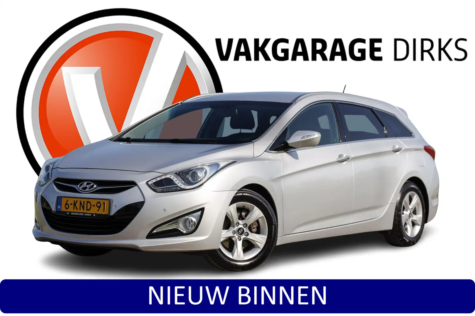 Hyundai i40 Wagon 1.6 GDI Business ✅ Navi ✅ Camera ✅ Clima Grijs - 1