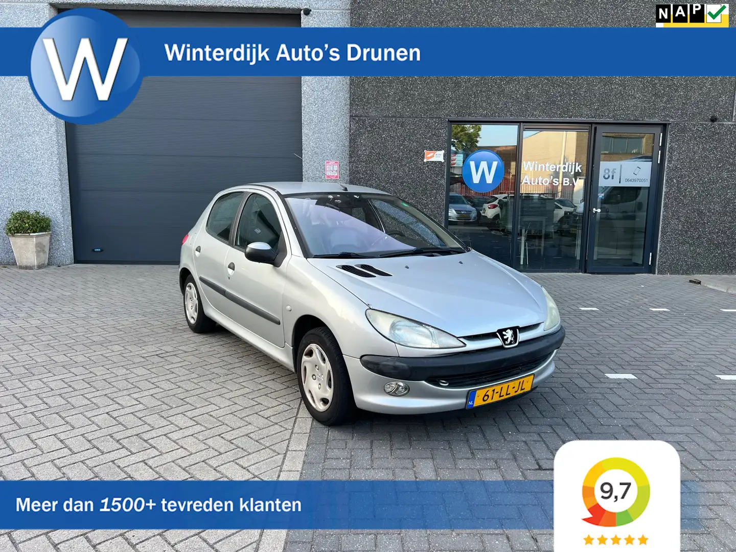 Peugeot 206 1.4 Gentry Premium Airco! 5Drs! Elekr! Apk03-26! Gris - 1