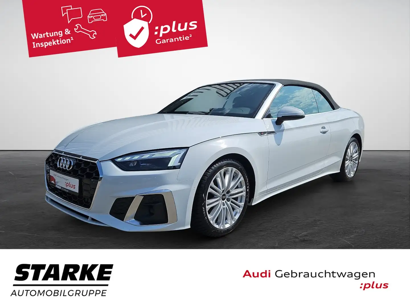 Audi A5 Cabriolet 35 TFSI S tronic S line NaviPlus Matr... Weiß - 2