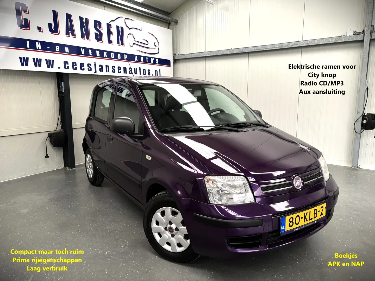 Fiat Panda 1.2 Edizione Purple Color KEURIGE AUTO !! MANUAL Mauve - 1