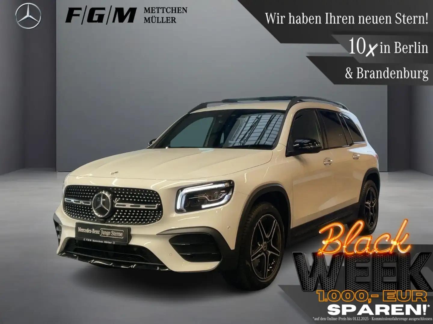 Mercedes-Benz GLB 220 d 4M AMG Line KeyGo|MBeam|TWA|AHK|Night Weiß - 1