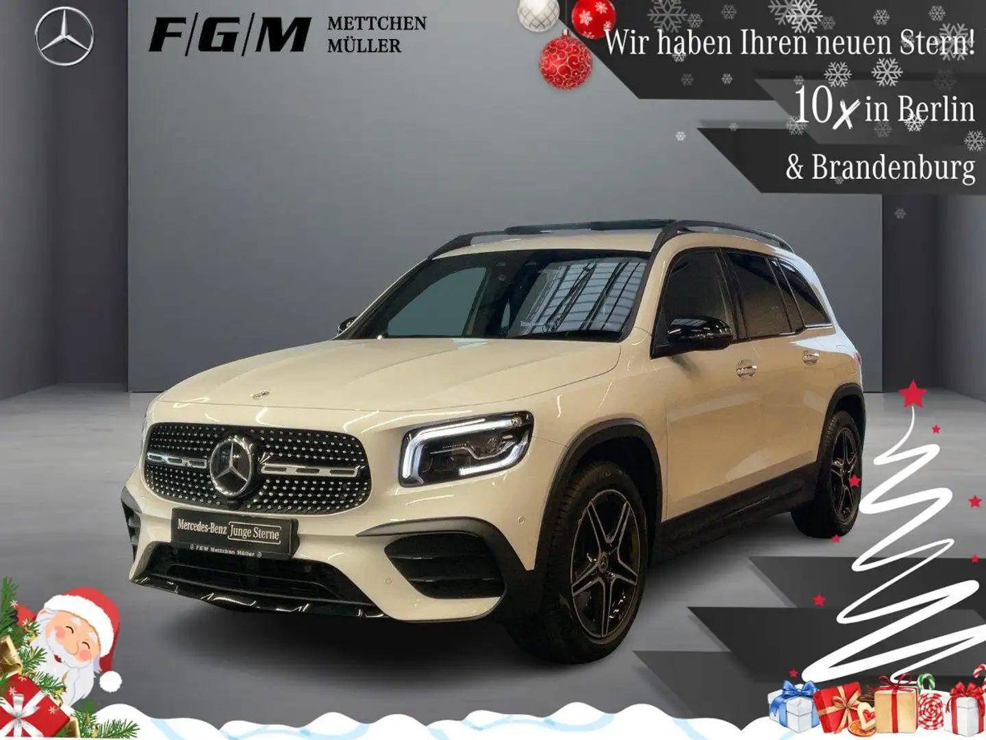 Mercedes-Benz GLB 220 d 4M AMG Line KeyGo|MBeam|TWA|AHK|Night Weiß - 1