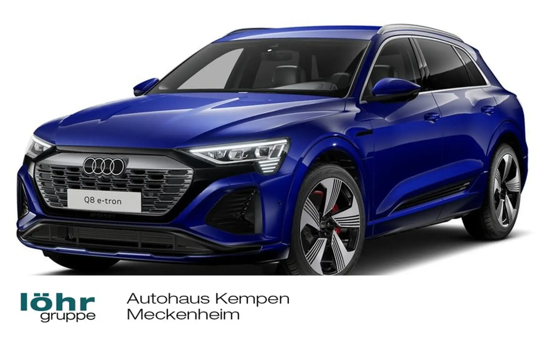 Audi Q8 e-tron 50 quattro S line AHK 360°CAM Navi+VC ACC PDC M... Blau - 1