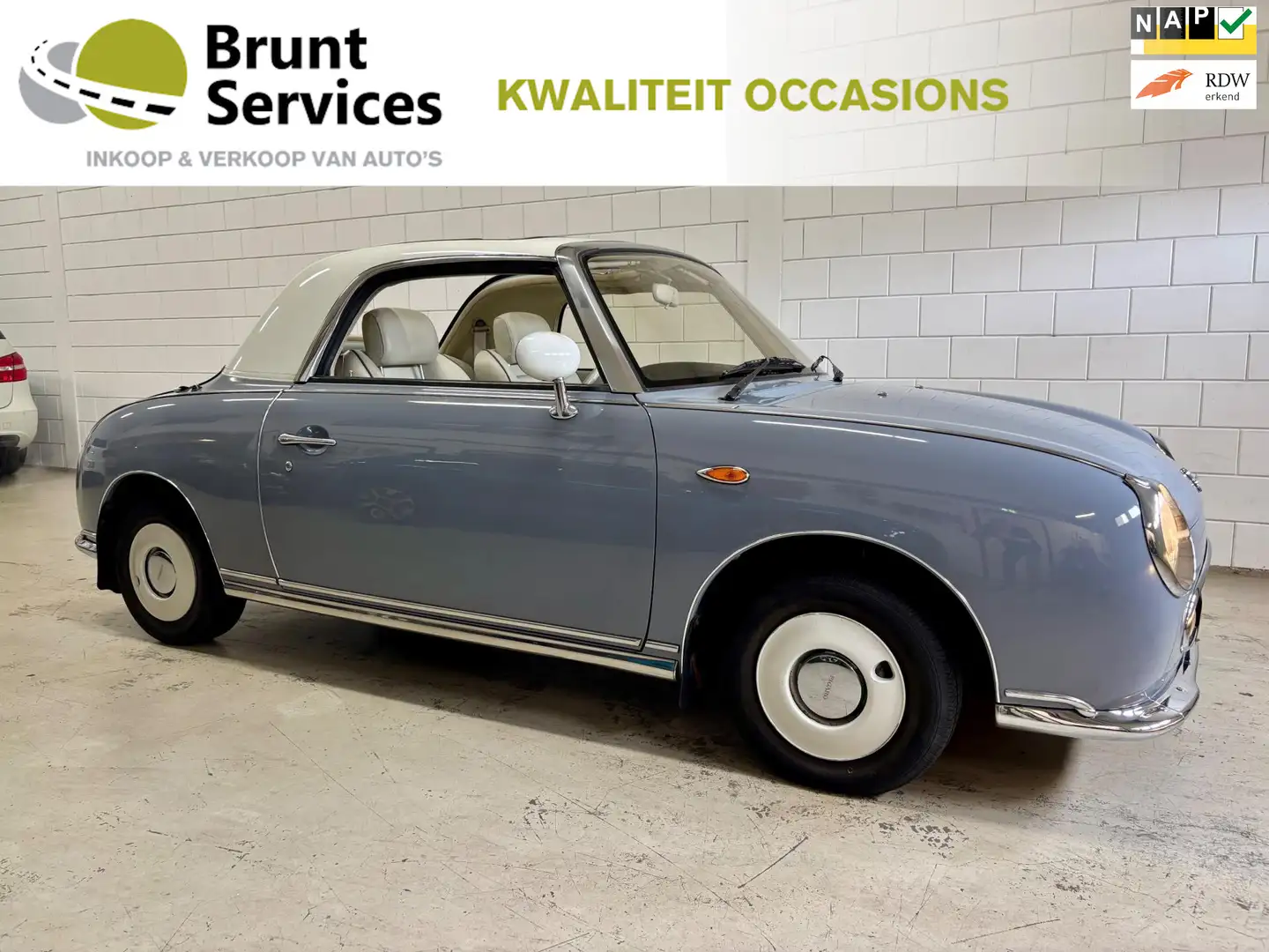 Nissan Figaro Turbo Bj.91|Automaat|Leder|Airco|Volledig onderhou Grijs - 1