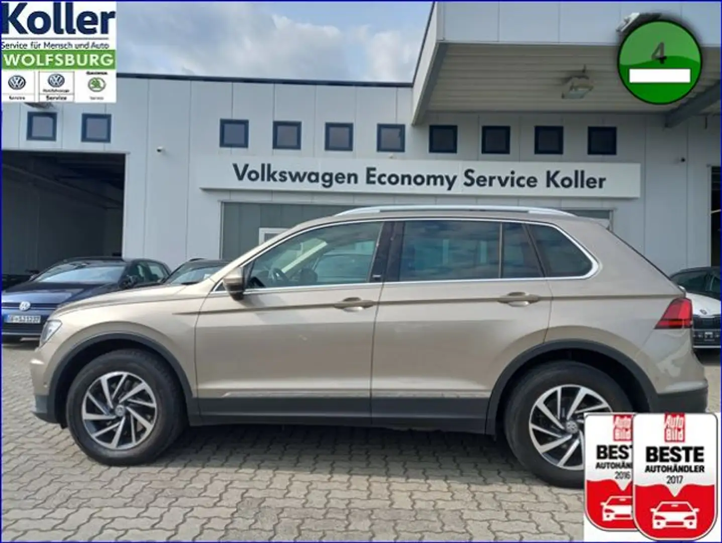 Volkswagen Tiguan 2.0 TDI DSG 4MO Sound AHK LED Navi Beige - 1