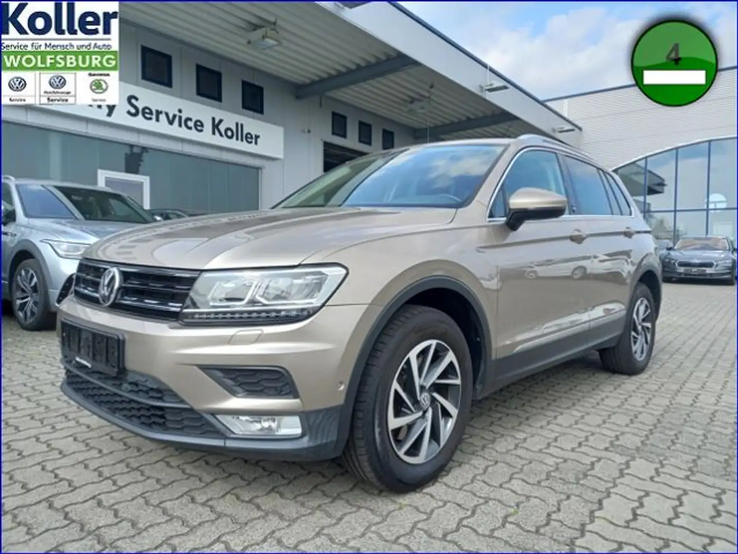 Volkswagen Tiguan 2.0 TDI DSG 4MO Sound AHK LED Navi Beige - 2