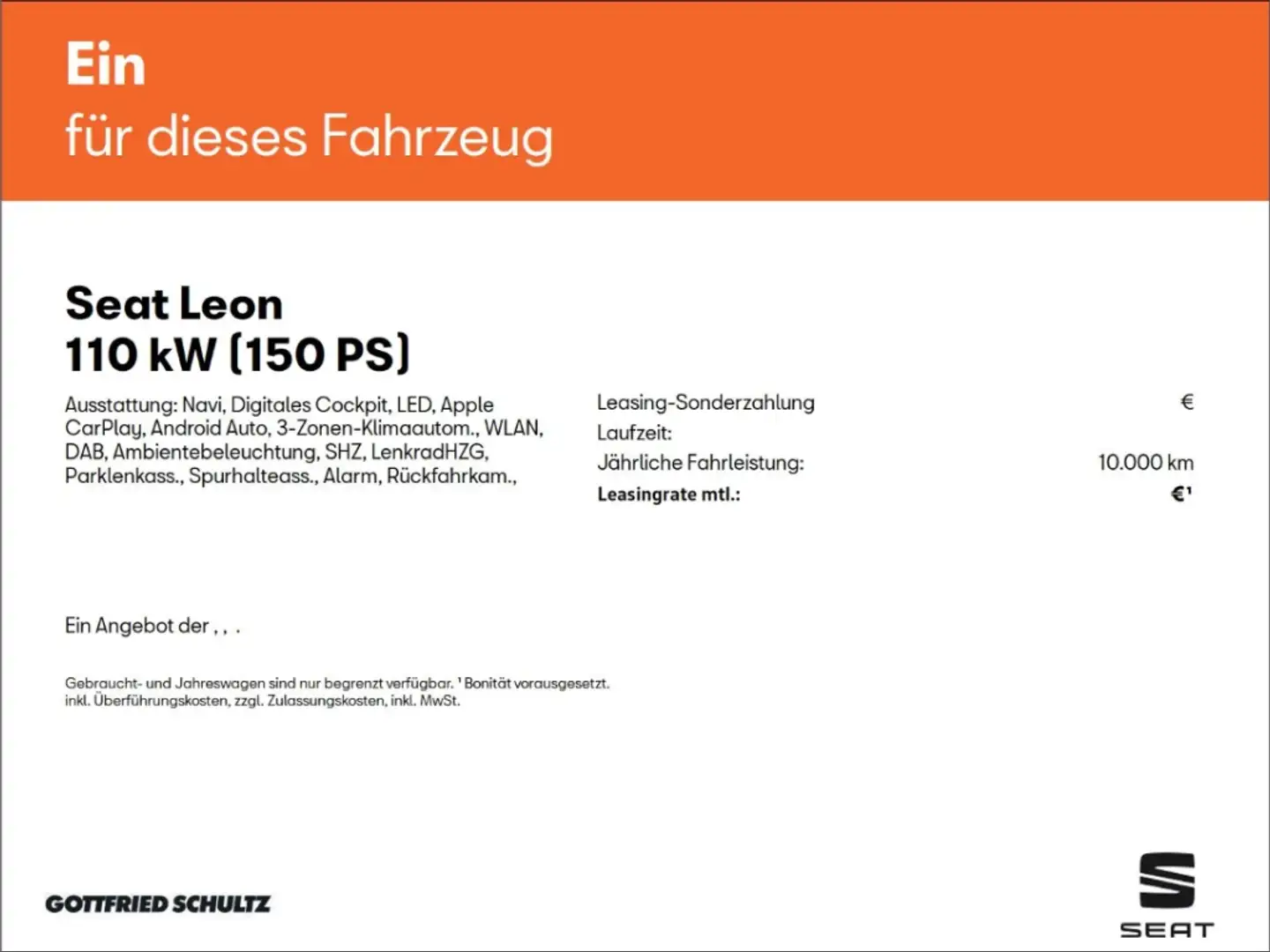 SEAT Leon FR TSI NAVI LED EINPARKHILFE SITZHEIZUNG Weiß - 2