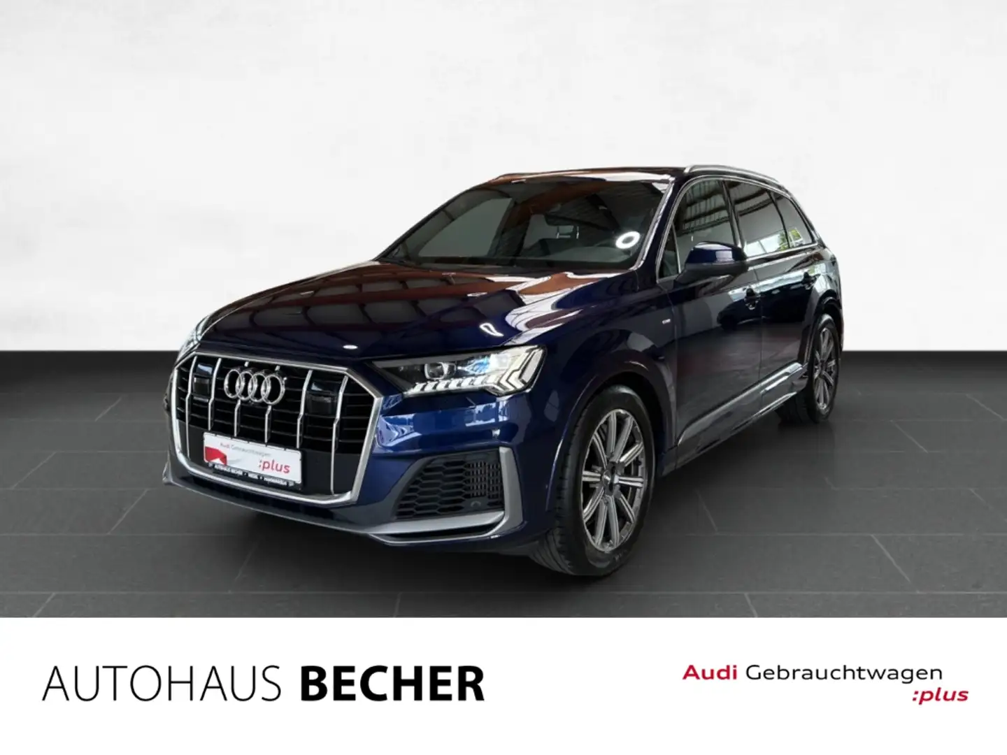 Audi Q7 55 TFSIe quattro S-line /AHK/Navi/Pano/BOSE Blau - 1