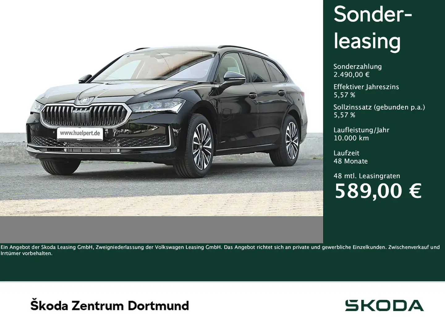 Skoda Superb Combi iV 1.5TSI DSG Selection AHK ACC PDC RFK N... Schwarz - 1