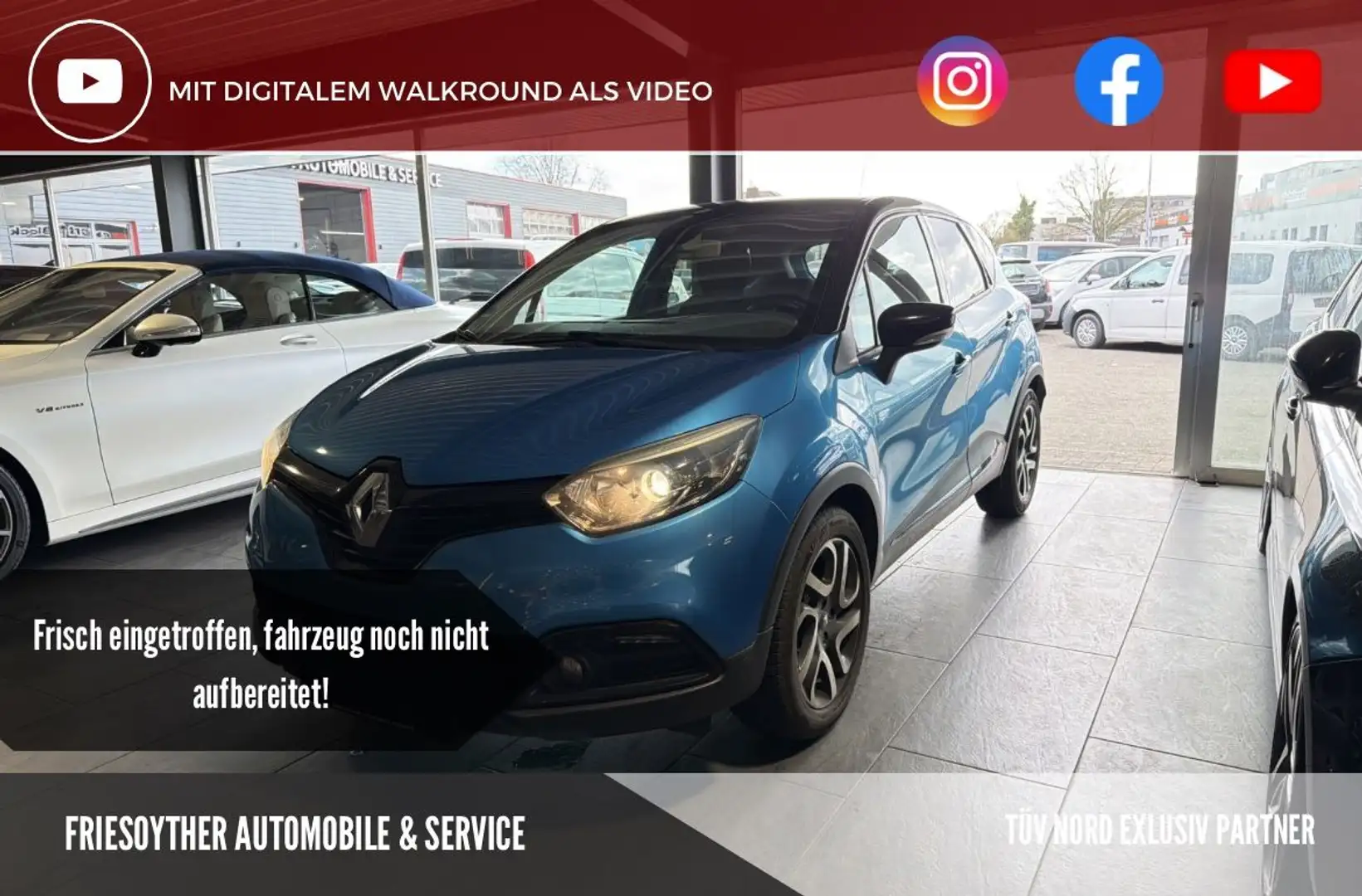 Renault Captur 1.5 dCi Luxe ENERGY Navi LED Tempomat Blau - 1