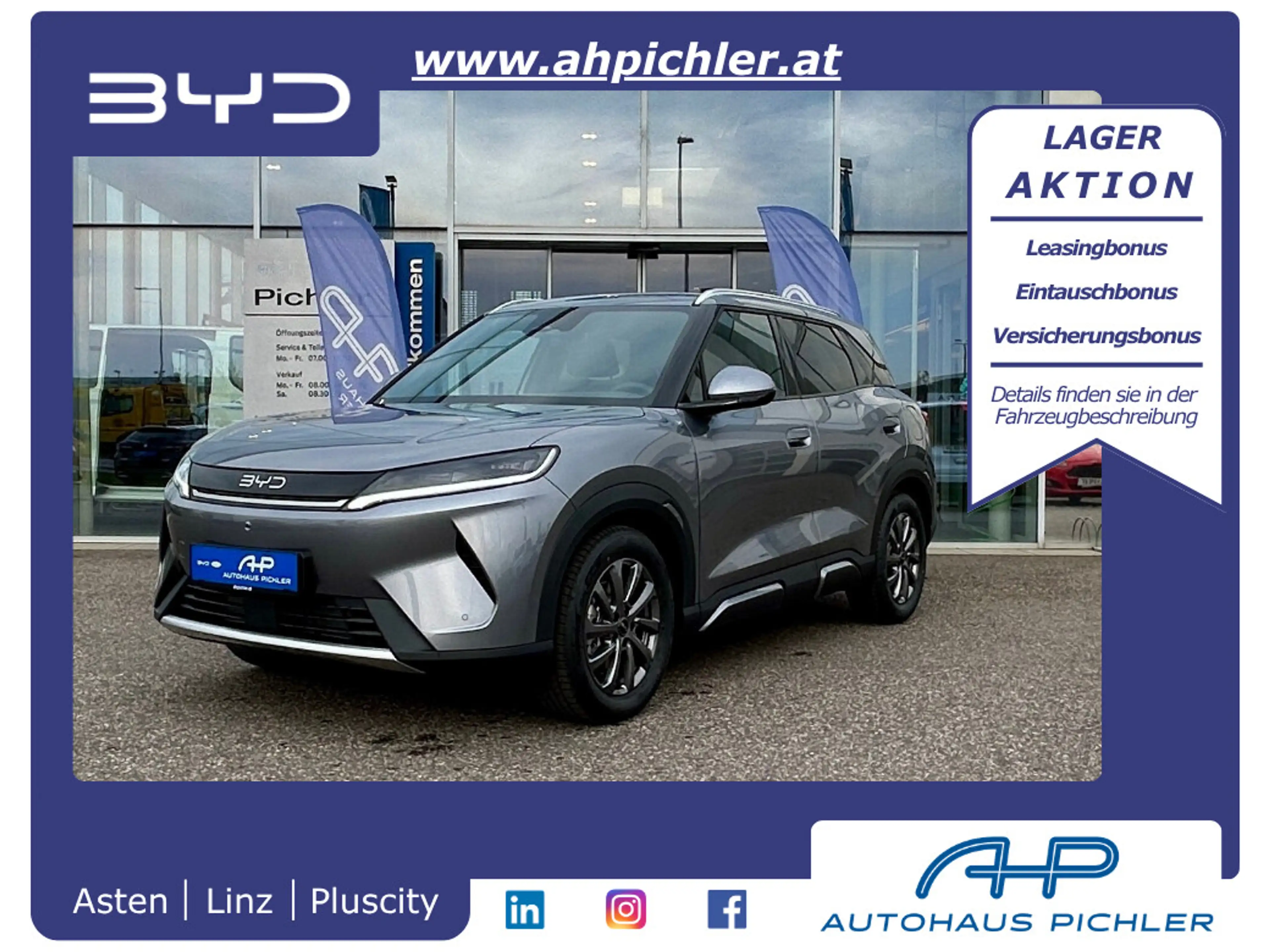 BYD Atto 2 Atto2 DM-i PHEV 18kWh 212PS Boost Österreich Pa...