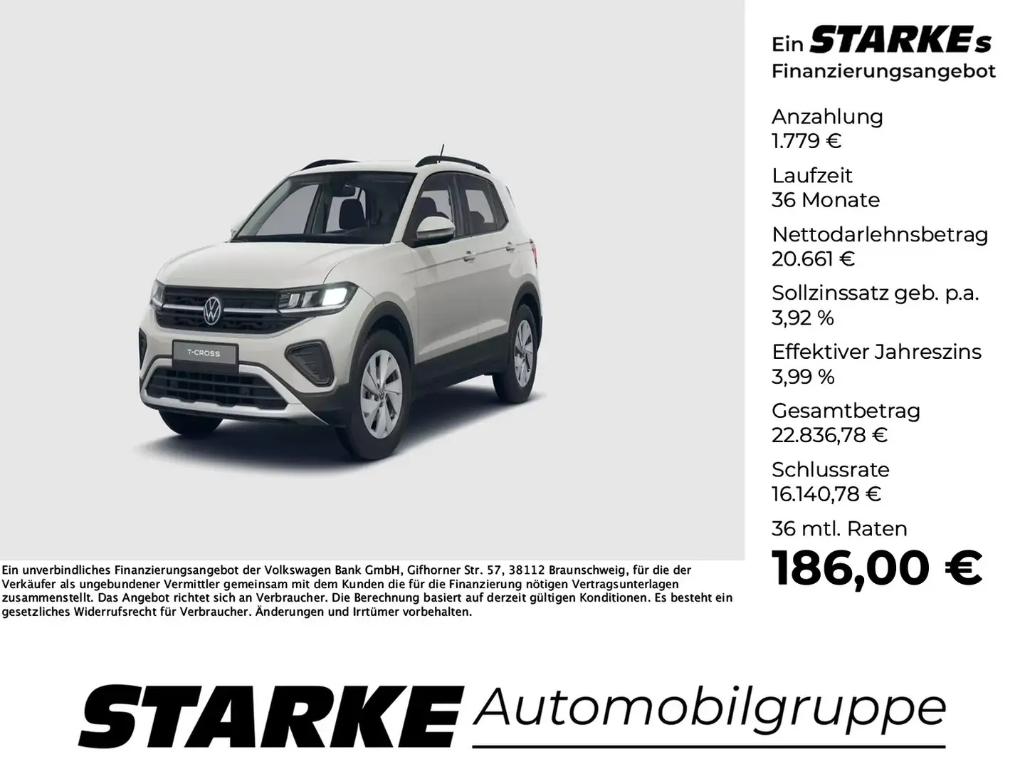 Volkswagen T-Cross 1.0 TSI Life Grau - 1