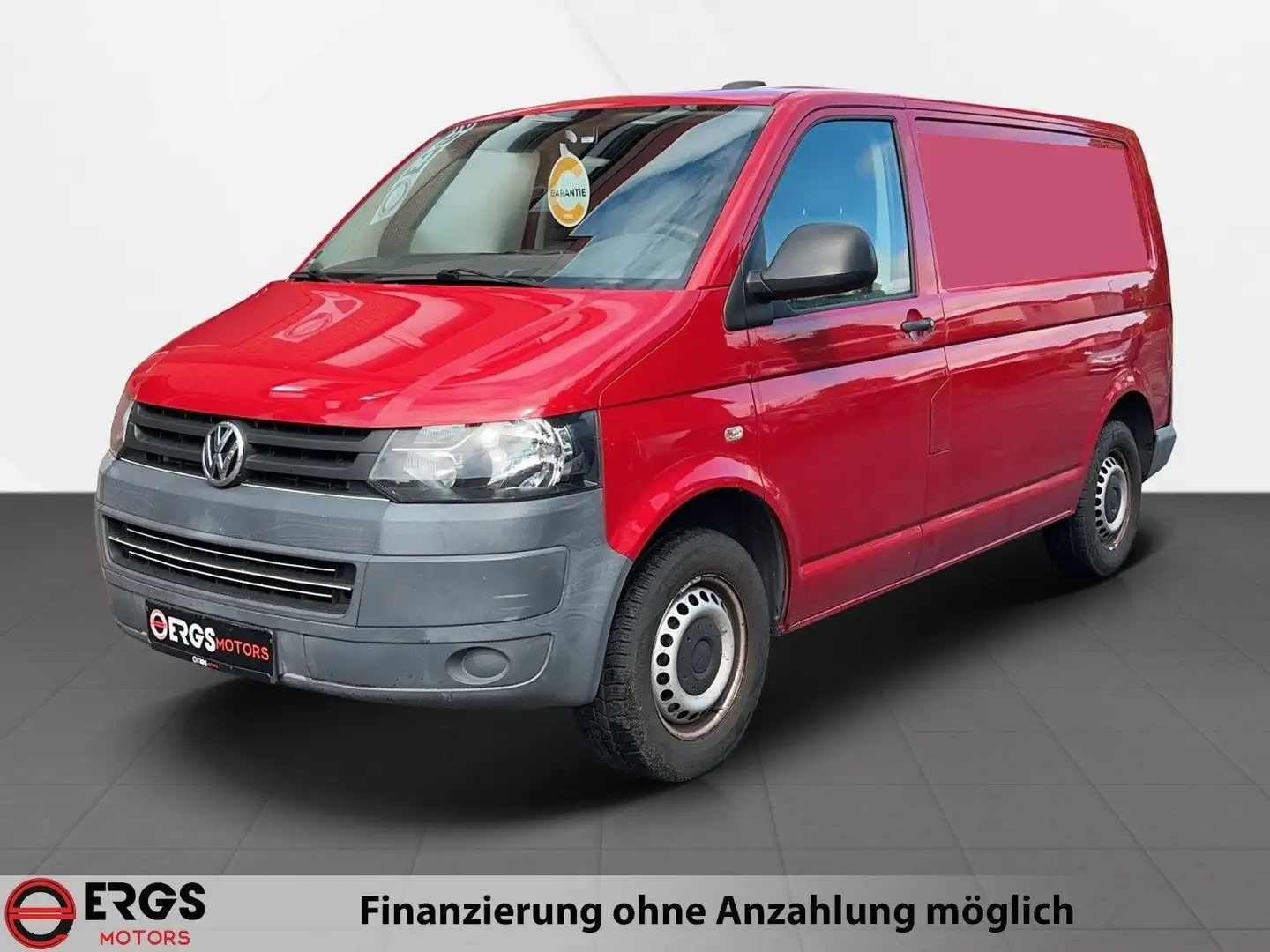 Volkswagen T5 Transporter T5 Kasten 2.0 TDI "1.Hand,Klima" Rojo - 1