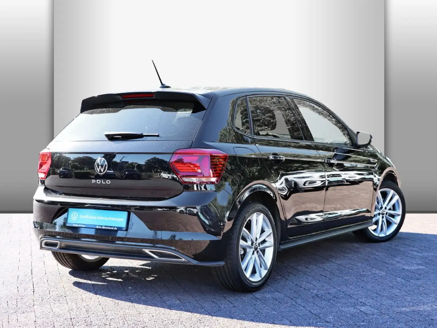 Volkswagen Polo Highline 1.0 TSI OPF R-LINE/APP/PDC/SITZHZ Schwarz - 2