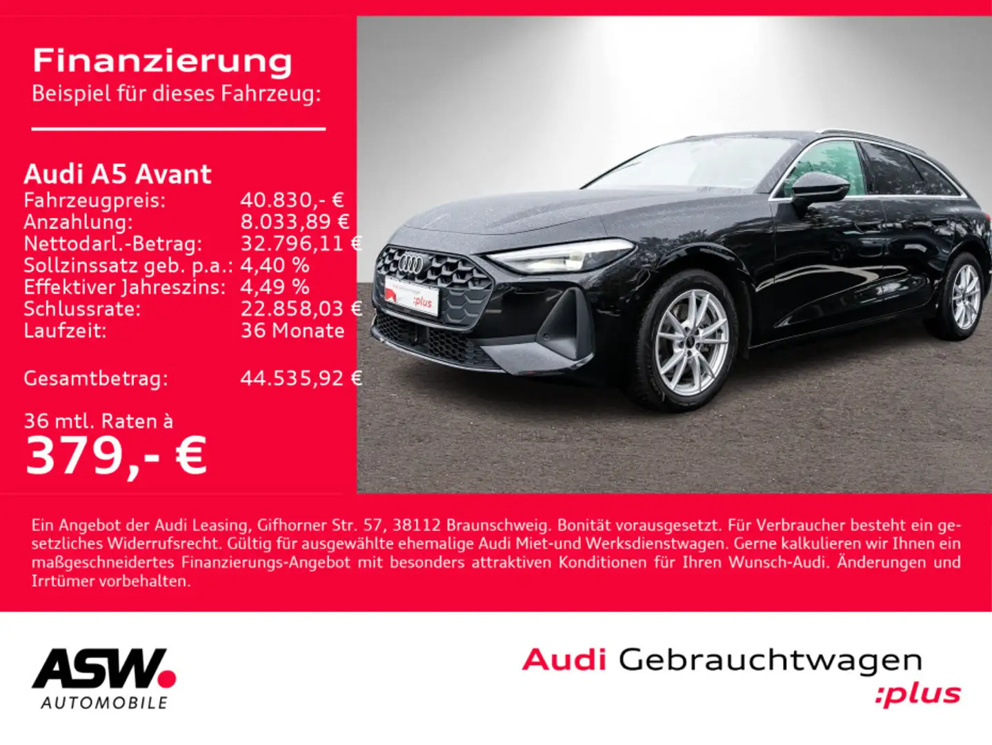 Audi A5 TFSI Stronic LED Navi RFK PDC ACC AHK Schwarz - 1