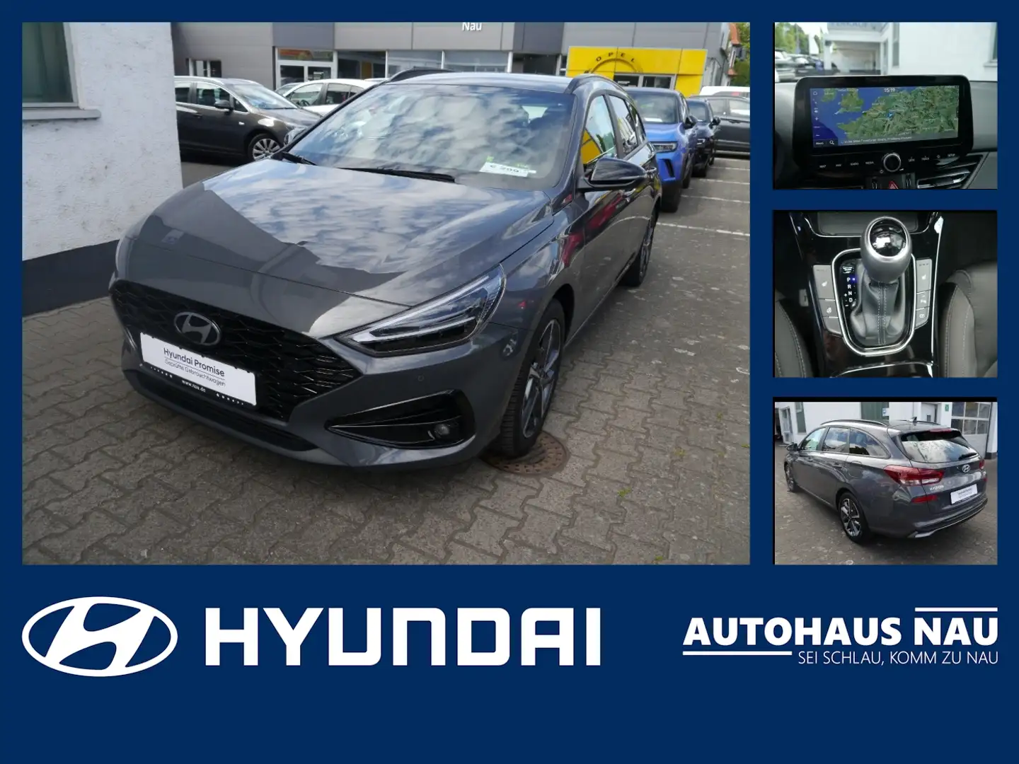 Hyundai i30 cw 1.0 T-GDI Advantage Hyundai Promise Gris - 1
