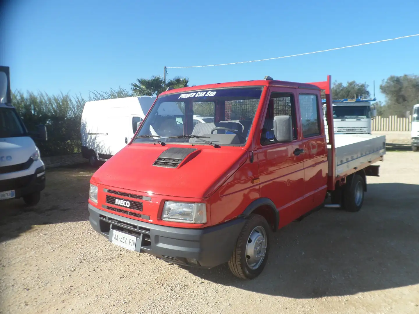 Iveco Daily 35.10 doppia cabina cassone fisso Rosso - 1