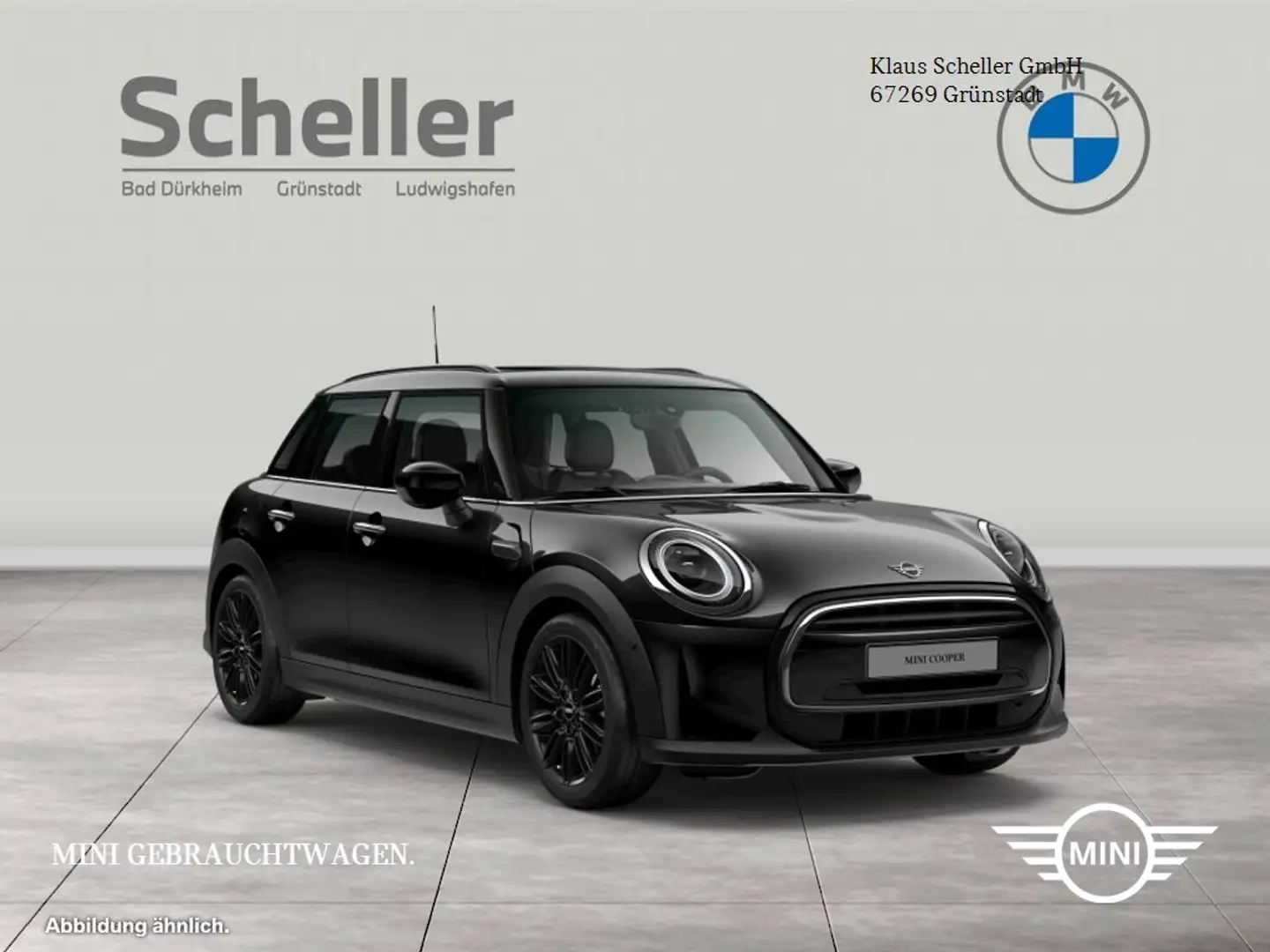 MINI Cooper 5-Türer DAB LED Pano.Dach Navi Tempomat Schwarz - 1