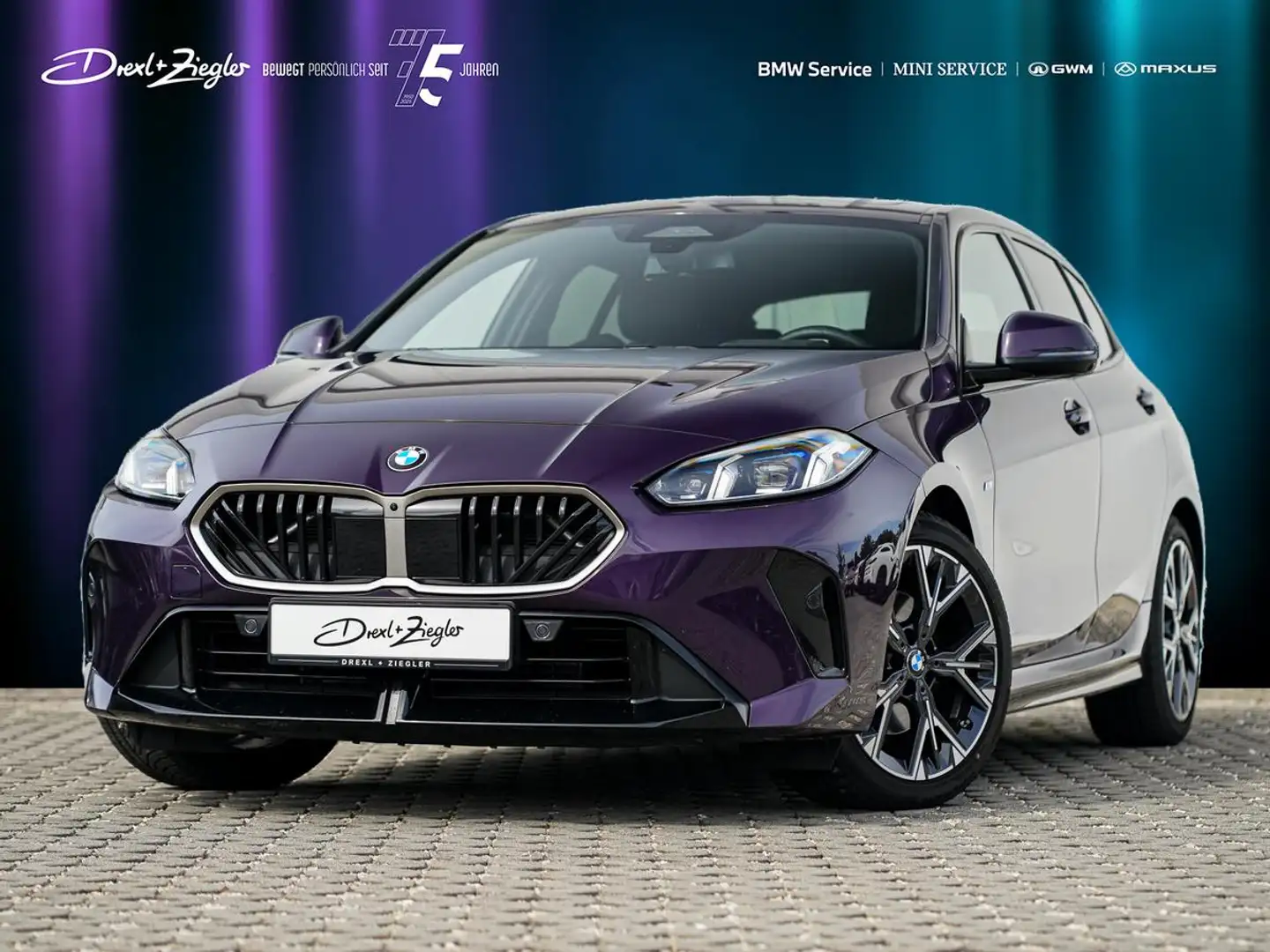 BMW 120 M-Sport AHK aLED PANO HeadUp KoZg 360° Mauve - 1