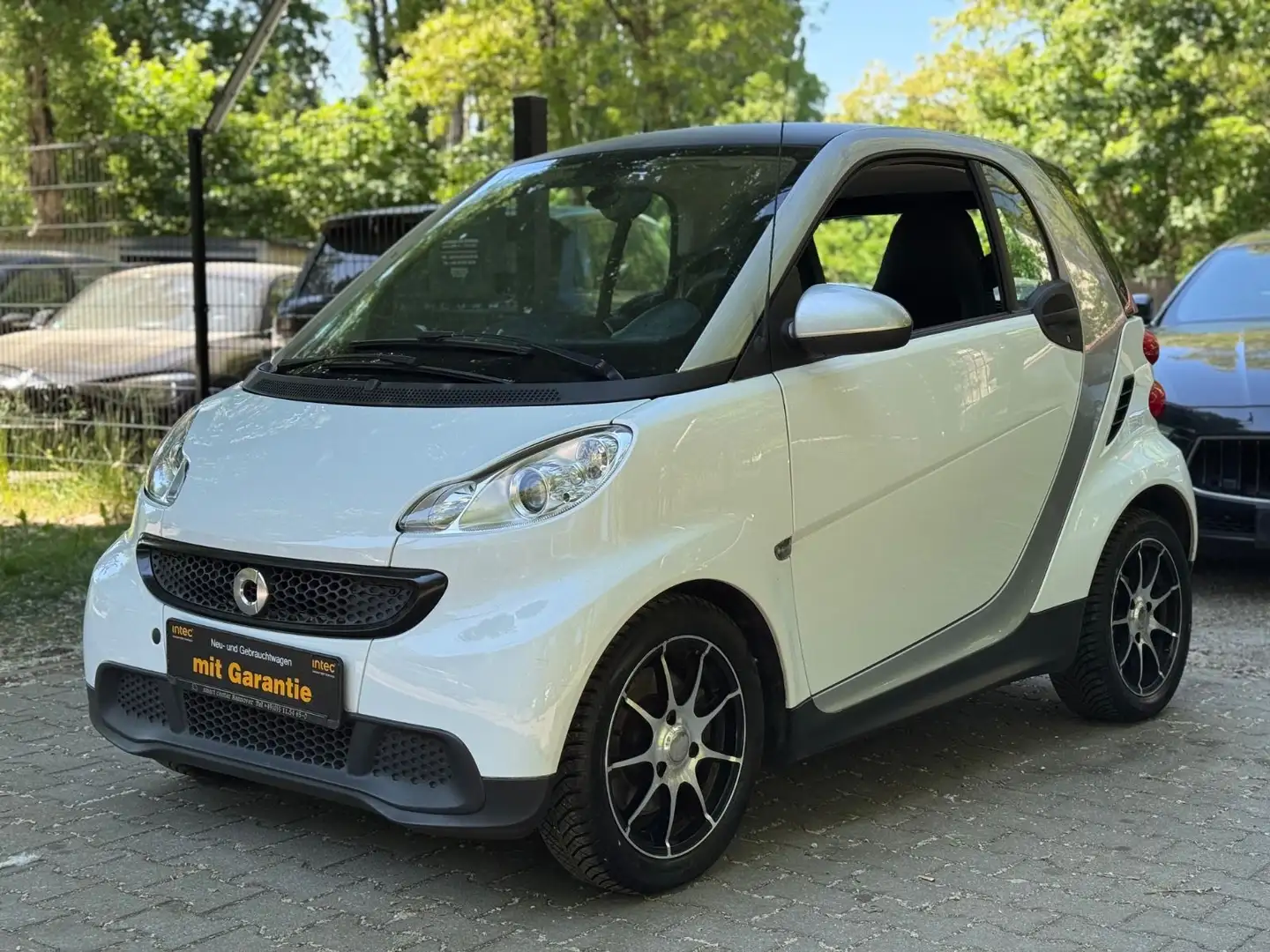 smart forTwo coupé 1.0 mhd Tüv & Service Neu Leder Wit - 2