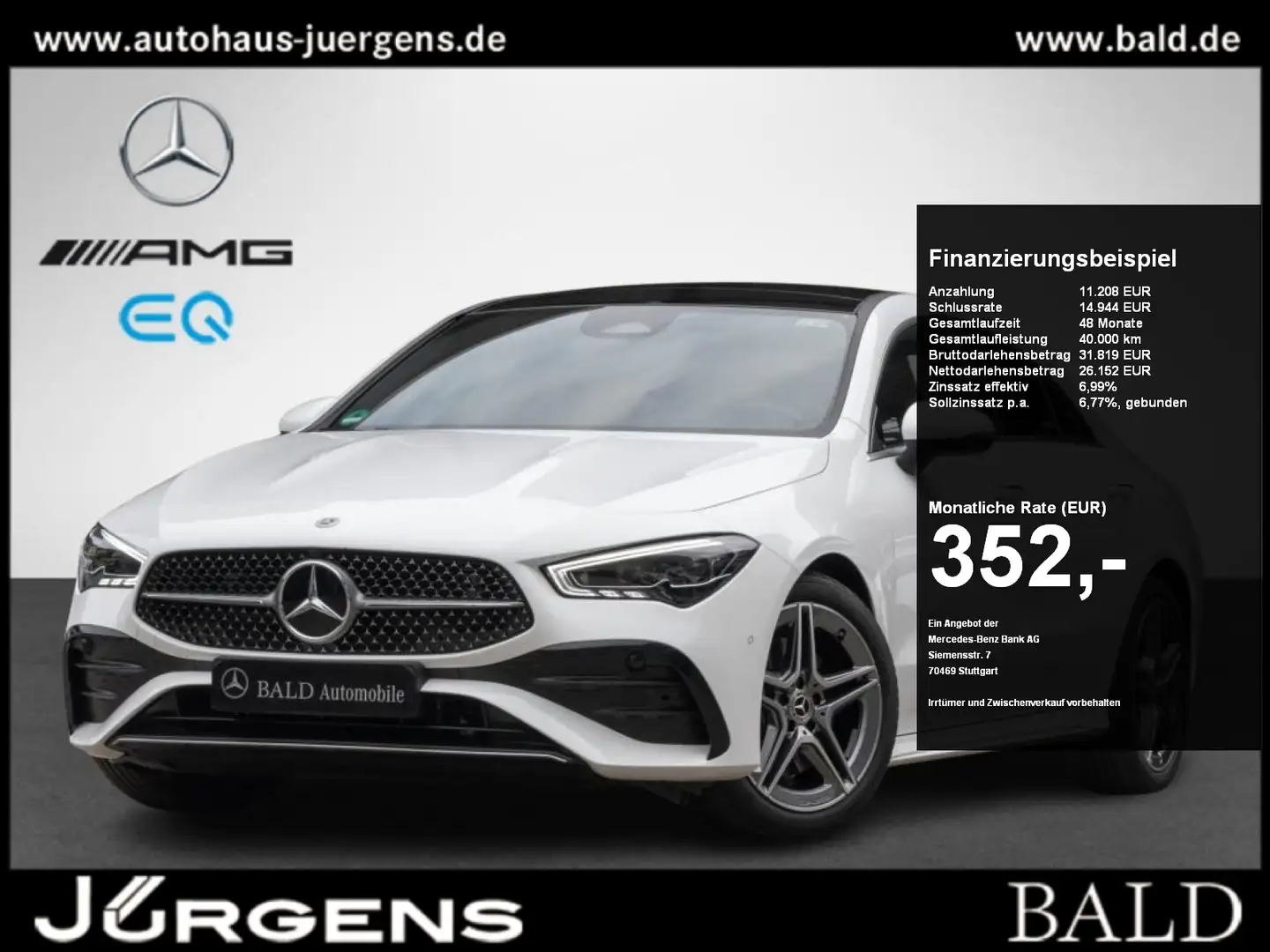 Mercedes-Benz CLA 200 AMG-Premium/ILS/Pano/Totw/Cam/DAB/18" Alb - 1