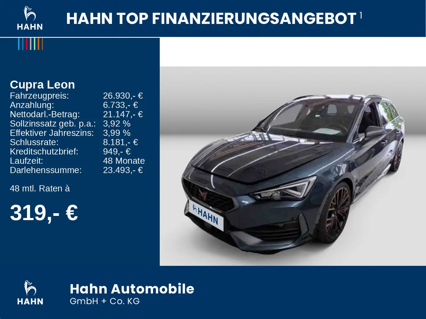 CUPRA Leon Sportstourer 1.4 TSIe DSG Navi AHK Sitzh Grau - 2