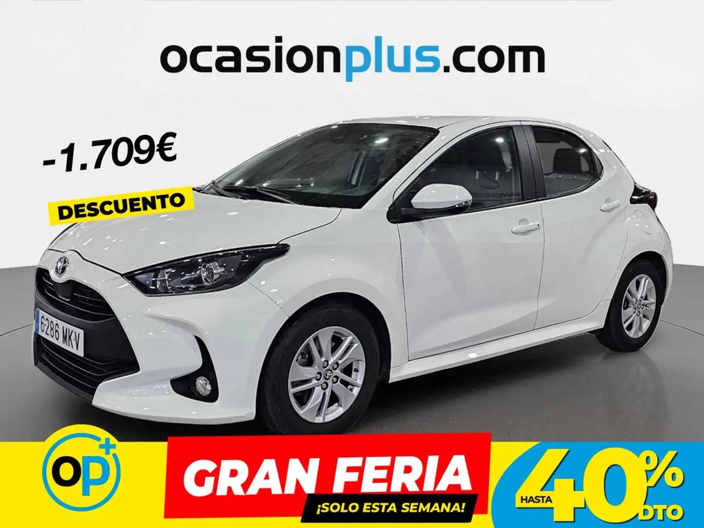 Toyota Yaris 120H 1.5 Business Plus Blanco - 1