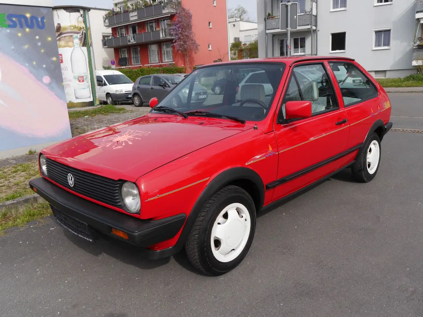 Volkswagen Polo Coupé 86C 1,3 40Kw G-Kat Kırmızı - 1