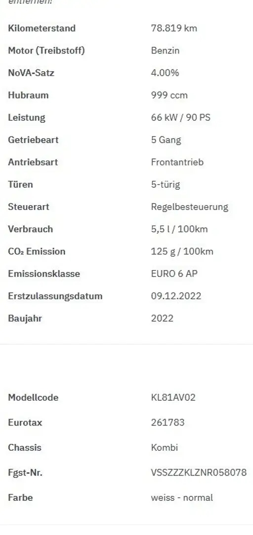 SEAT Leon Leon SP 1,0 TSI Reference Reference Weiß - 2