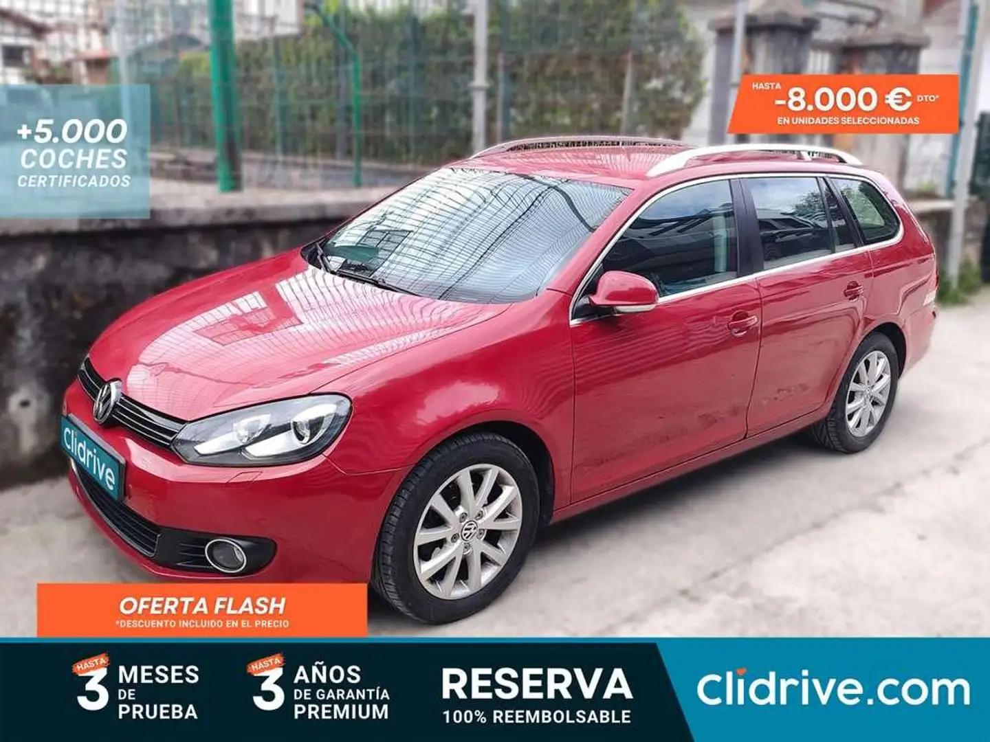 Volkswagen Golf Variant 1.9TDI Advance Rojo - 2