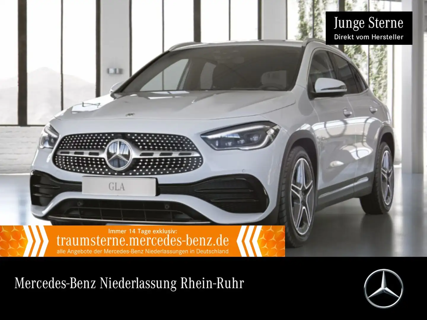 Mercedes-Benz GLA 250 e AMG+AHK+MULTIBEAM+BURMESTER+KAMERA+TOTW Weiß - 1