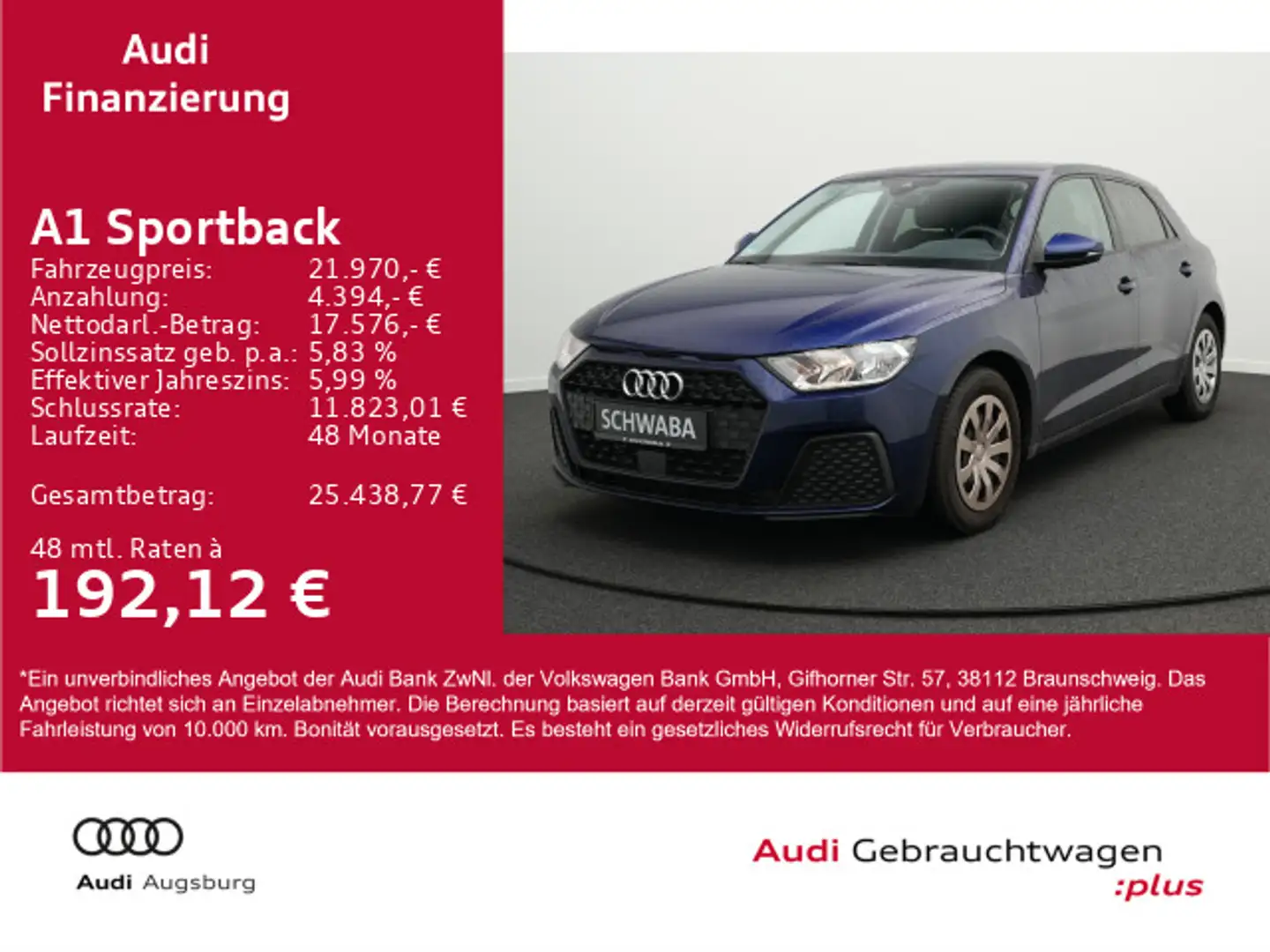 Audi A1 30TFSI S tr. *VIRTUAL*NAVI*PDC*SHZ* Bleu - 1