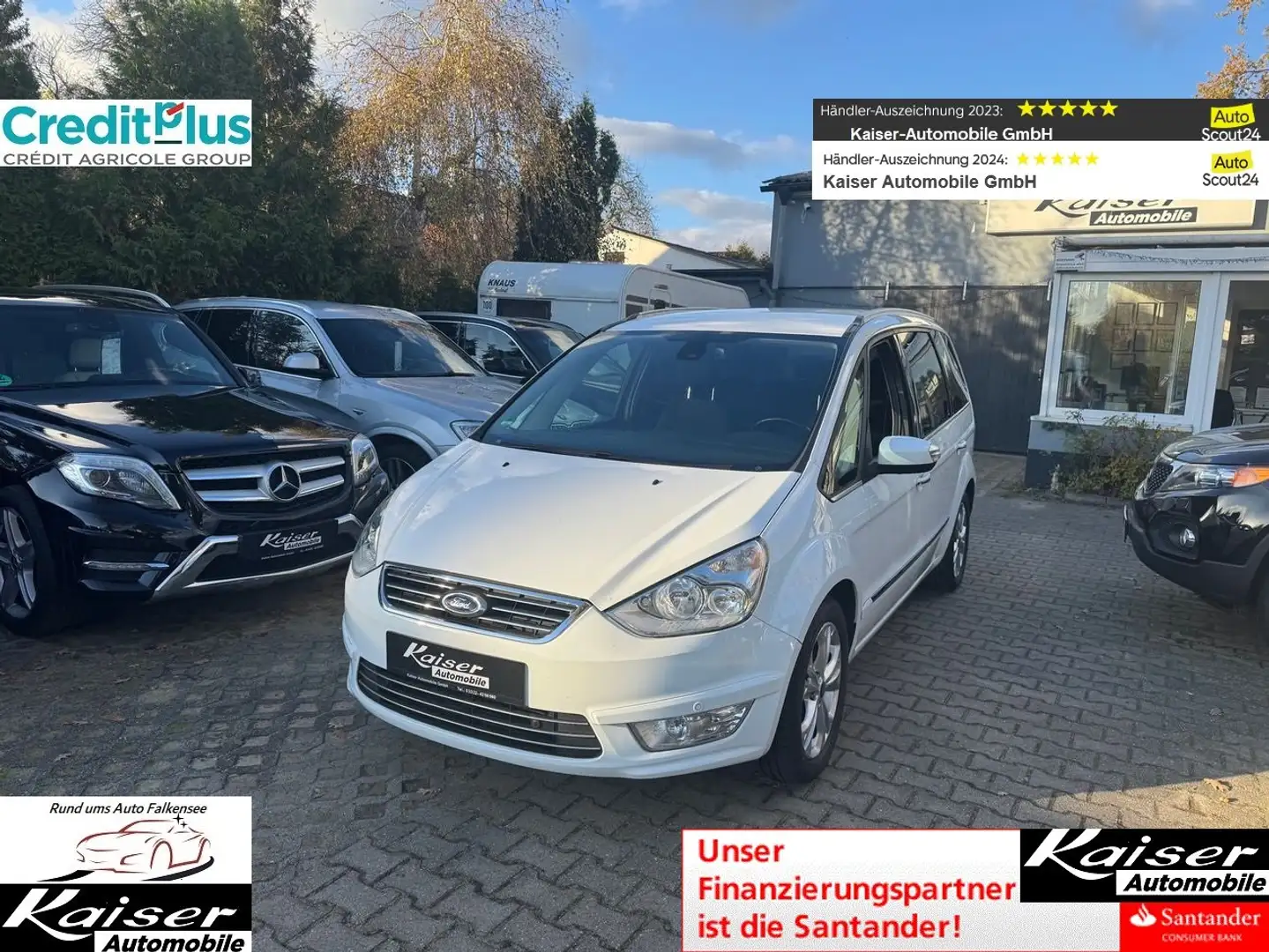Ford Galaxy Titanium-1.Hand-komplett Scheckheft-7Sitzer Weiß - 1
