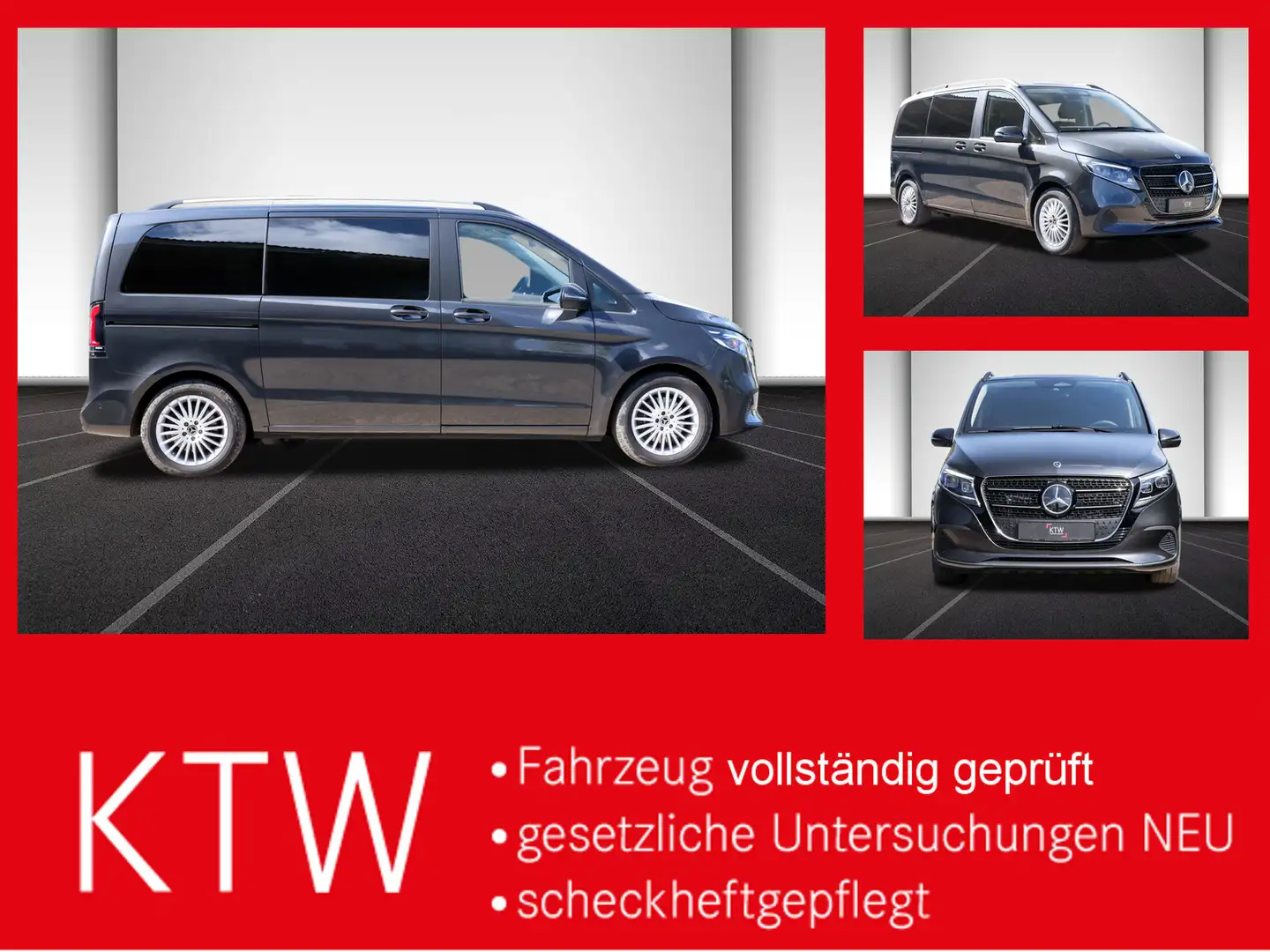 Mercedes-Benz V 220 d STYLE kompakt,8Sitzer,Standheizung,AHK Gris - 1
