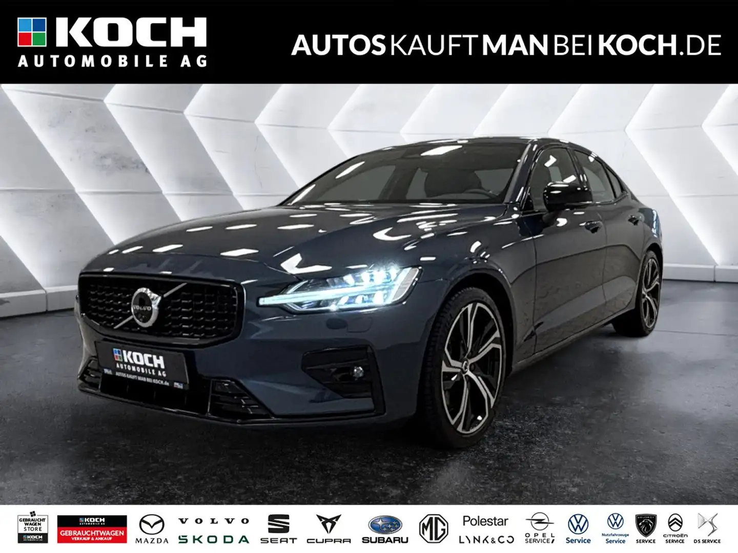 Volvo S60 B5 AWD Ultimate Dark PANO BLIS HUD 360 H&K! Bleu - 1