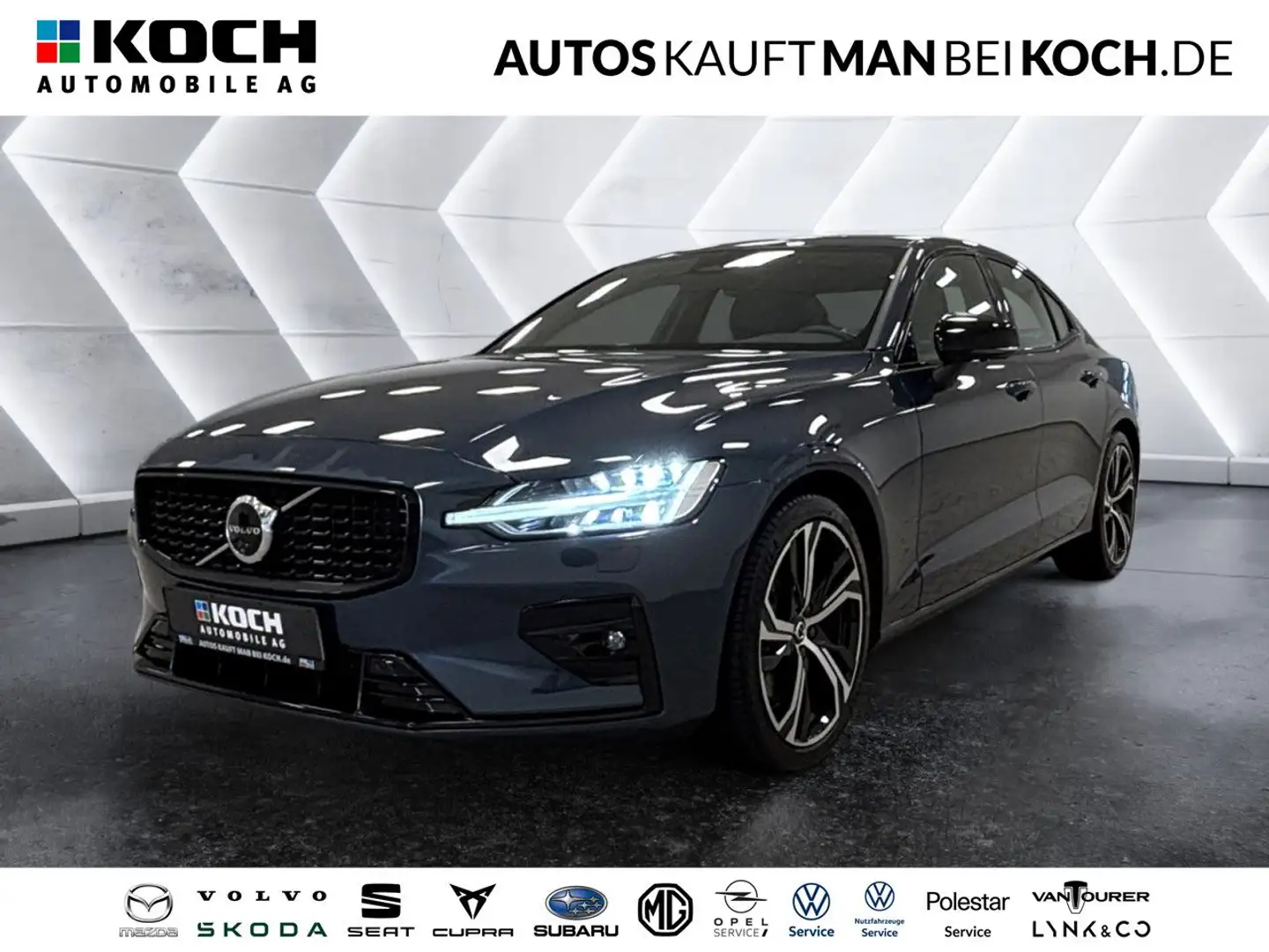 Volvo S60 B5 AWD Ultimate Dark PANO BLIS HUD 360 H&K! Blau - 1