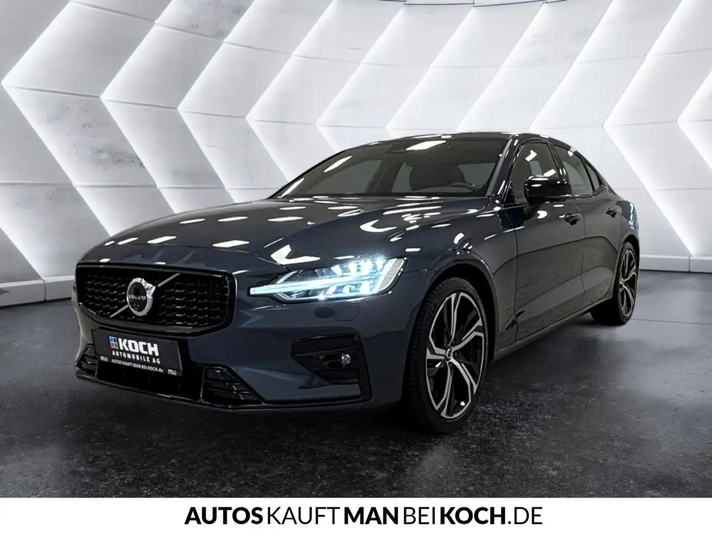 Volvo S60 B5 AWD Ultimate Dark PANO BLIS HUD 360 H&K! Bleu - 2
