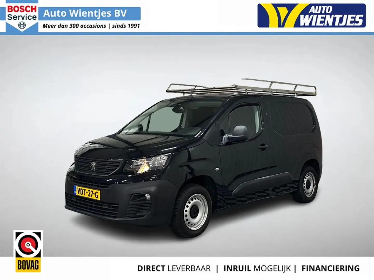 Peugeot Partner 1.6 BlueHDI | Premium 3-Pers | Airco | Cruise | Ca Noir - 1