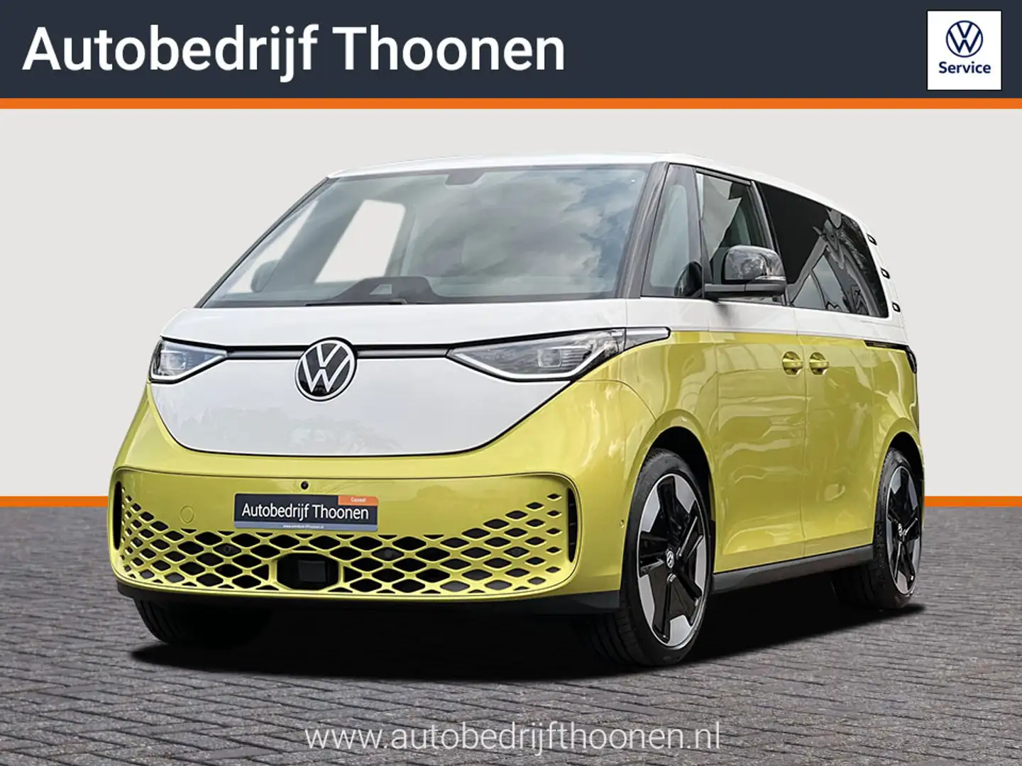 Volkswagen ID. Buzz 1st Max 77 kWh | 360° Camera | Elek. schuifdeuren Geel - 1