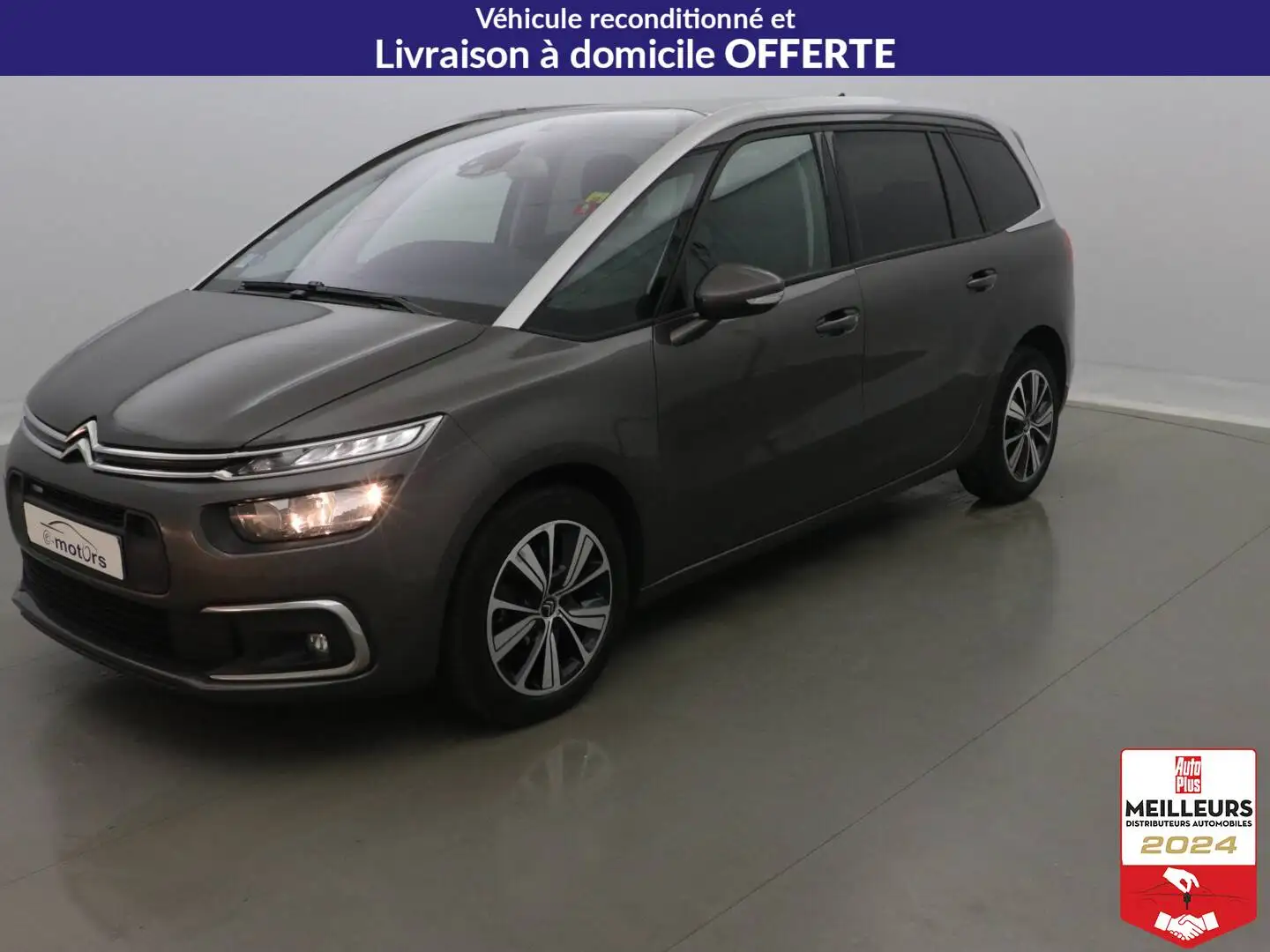 Citroen Grand C4 Picasso PureTech 130 EAT6 Feel +Caméra +GPS Blanc - 1
