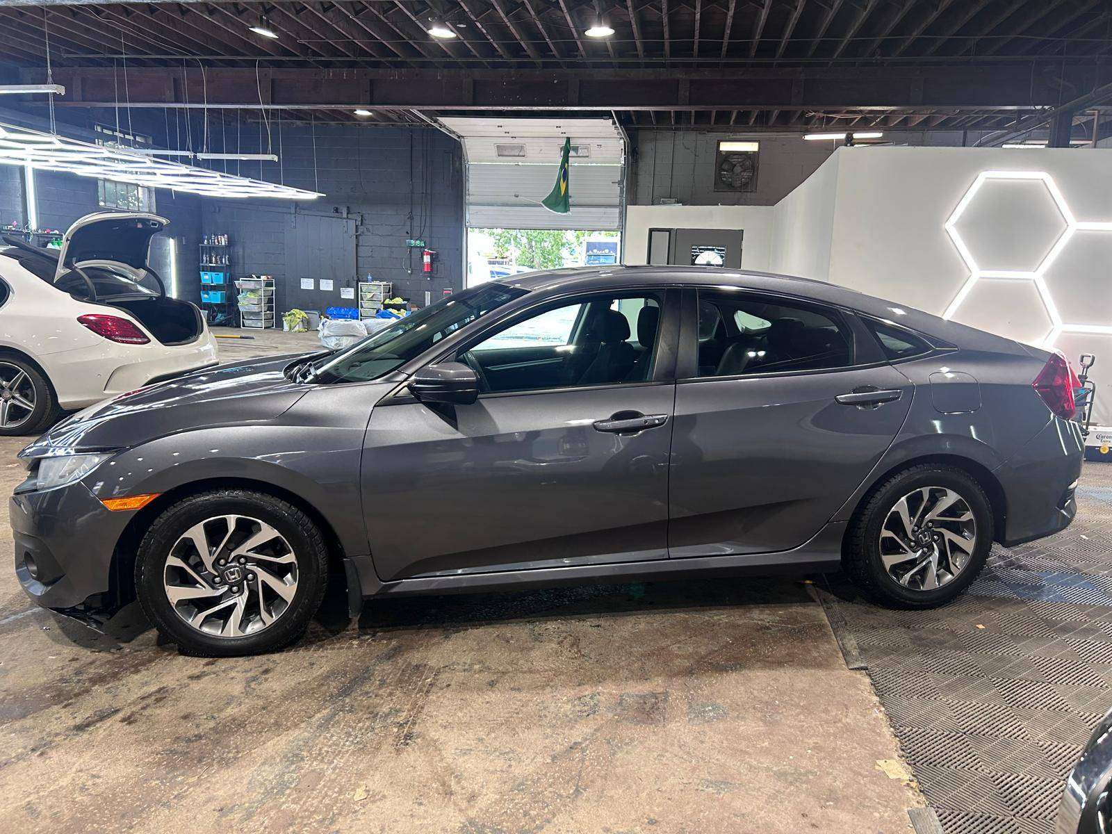 Gray 2018 Honda Civic Sedan Front-Wheel Drive Automatic