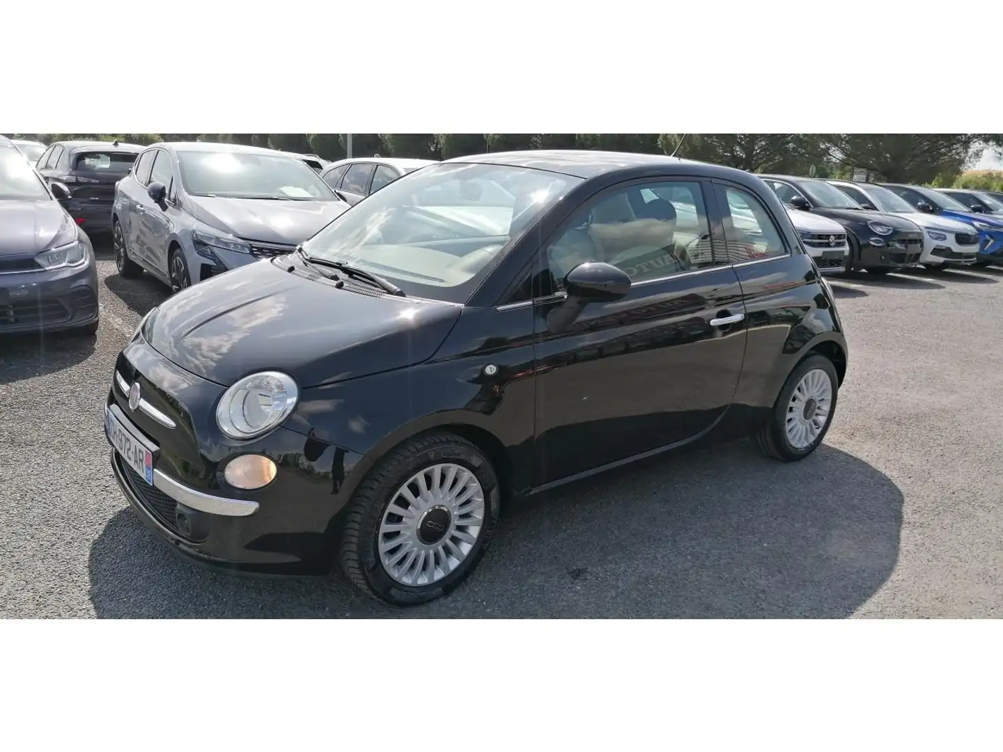 Fiat 500 1.2i 69 Lounge TOIT PANO Noir - 2