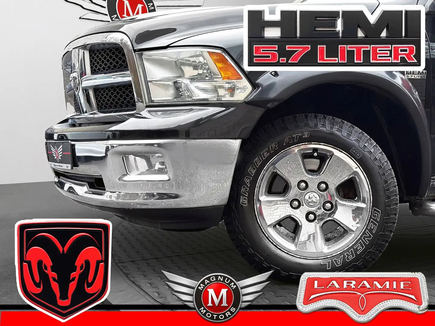 Dodge RAM 1500 5.7 HEMI V8 *6xSitze*Schieb.*AHK*. Schwarz - 1