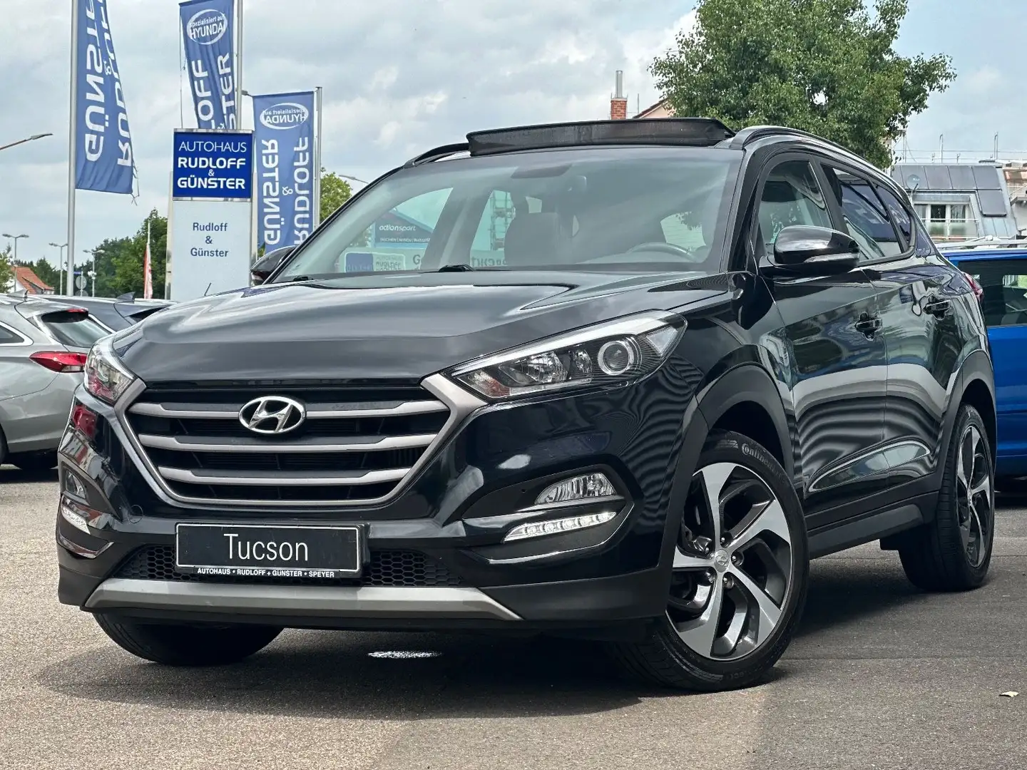 Hyundai TUCSON 1.6 T-GDI DCT NAVI/PANO/SHZ/CAM/GARANTIE/ Schwarz - 1